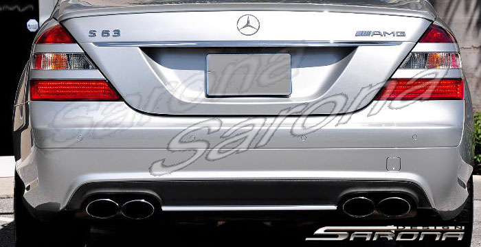 Custom Mercedes S Class  Sedan Rear Lip/Diffuser (2007 - 2009) - $390.00 (Part #MB-018-RA)